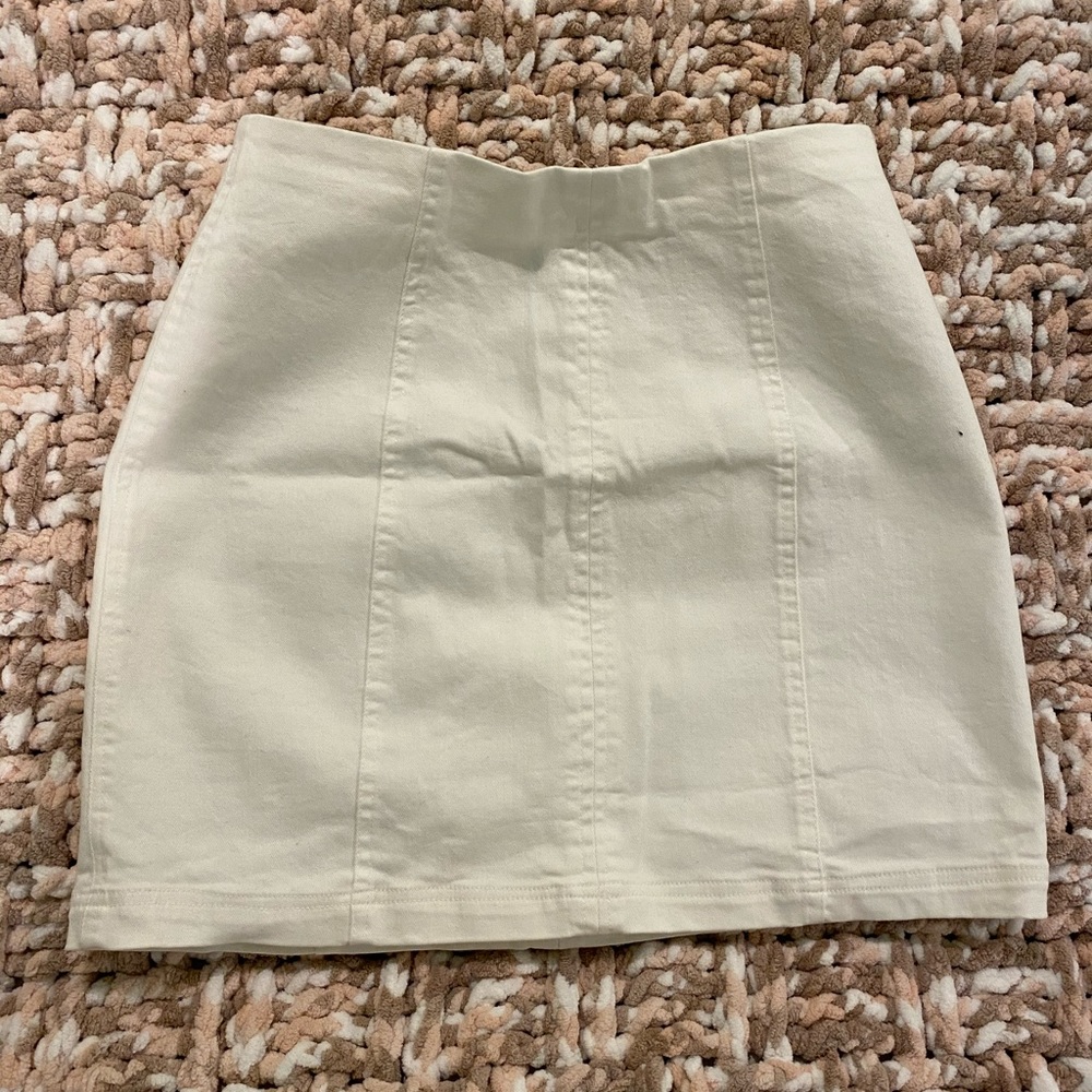 White tight skirt